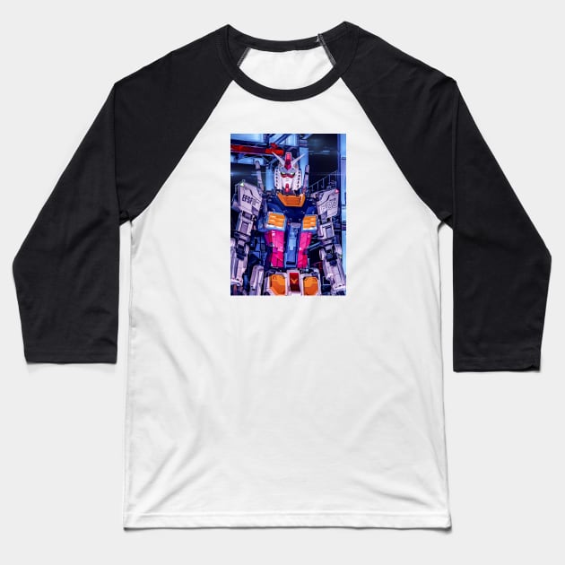 Gundam RX 78 Baseball T-Shirt by JeffDesign